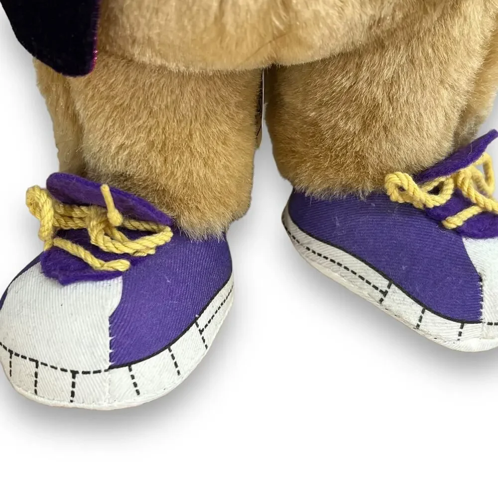 Nabisco Teddy Grahams Rock N Roll Bear Plush Applause Vintage 1990s NWT